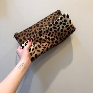 Clare V. Leopard Clutch